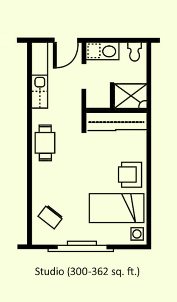 Floorplan of Porter Place, Assisted Living, Denver, CO 4