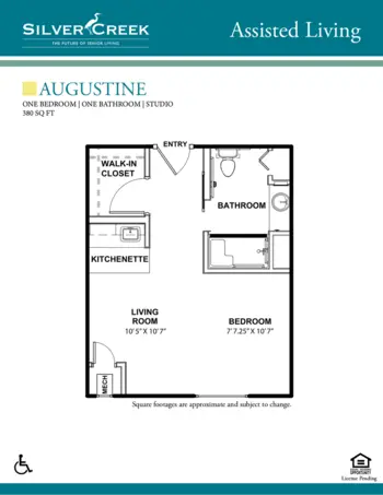Floorplan of Silver Creek Retirement, Assisted Living, Saint Augustine, FL 5