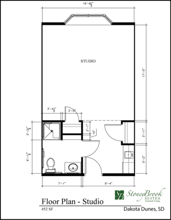 Floorplan of Stoneybrook Suites of Dakota Dunes, Assisted Living, Dakota Dunes, SD 2