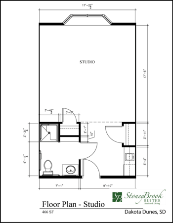 Floorplan of Stoneybrook Suites of Dakota Dunes, Assisted Living, Dakota Dunes, SD 3