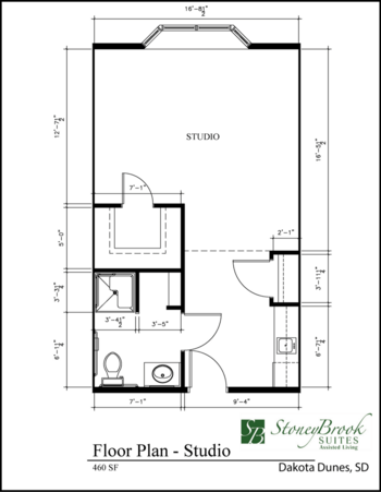 Floorplan of Stoneybrook Suites of Dakota Dunes, Assisted Living, Dakota Dunes, SD 5