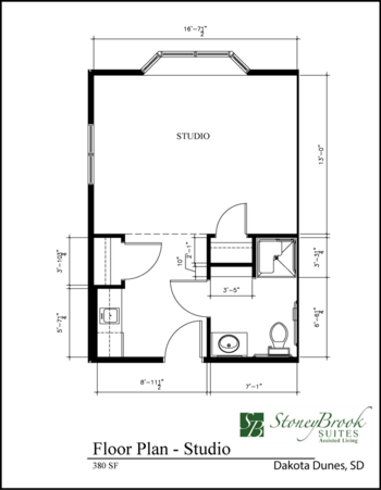 Floorplan of Stoneybrook Suites of Dakota Dunes, Assisted Living, Dakota Dunes, SD 7