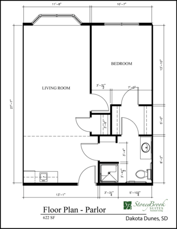 Floorplan of Stoneybrook Suites of Dakota Dunes, Assisted Living, Dakota Dunes, SD 8