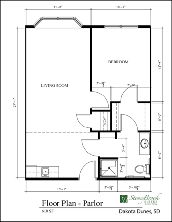 Floorplan of Stoneybrook Suites of Dakota Dunes, Assisted Living, Dakota Dunes, SD 9