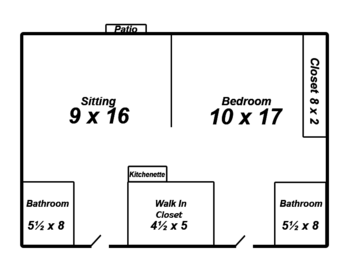 Floorplan of The Chateau of Lawton, Assisted Living, Memory Care, Lawton, OK 1