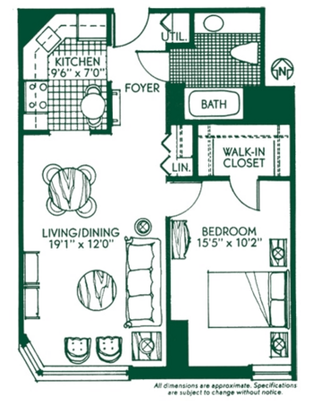 Floorplan of The Kenwood, Assisted Living, Minneapolis, MN 4