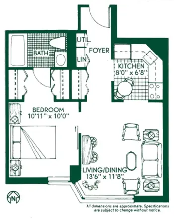 Floorplan of The Kenwood, Assisted Living, Minneapolis, MN 10