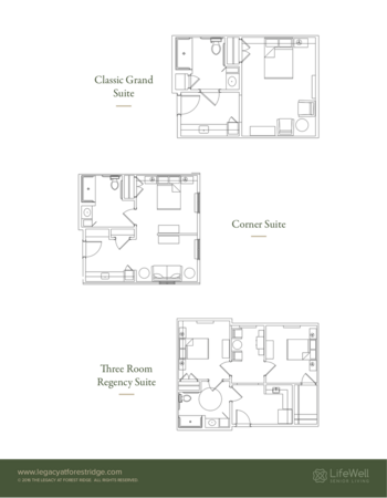Floorplan of The Legacy at Forest Ridge, Assisted Living, Schertz, TX 2