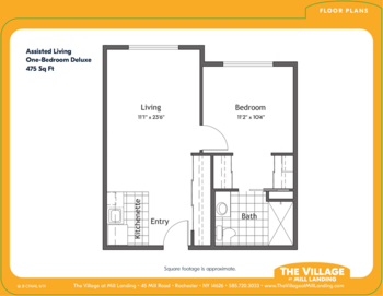 Floorplan of The Village at Mill Landing, Assisted Living, Rochester, NY 6