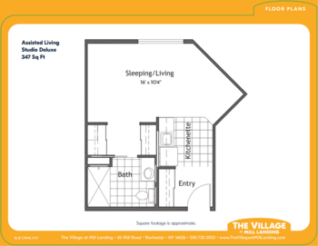 Floorplan of The Village at Mill Landing, Assisted Living, Rochester, NY 10