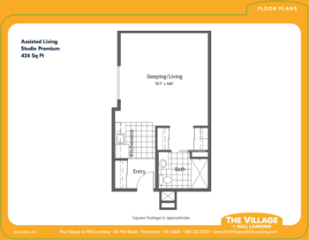 Floorplan of The Village at Mill Landing, Assisted Living, Rochester, NY 11