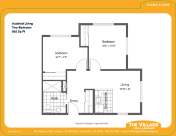 Floorplan of The Village at Mill Landing, Assisted Living, Rochester, NY 13