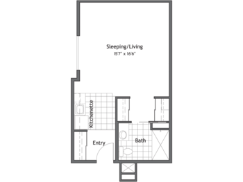 Floorplan of The Village at Mill Landing, Assisted Living, Rochester, NY 19