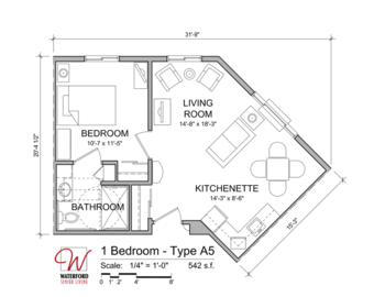 Floorplan of Waterford Senior Living, Assisted Living, Memory Care, Waterford, WI 6