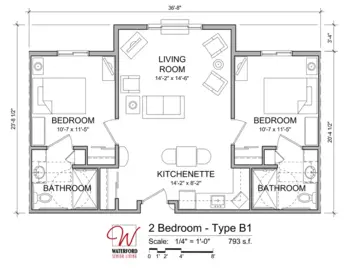 Floorplan of Waterford Senior Living, Assisted Living, Memory Care, Waterford, WI 7
