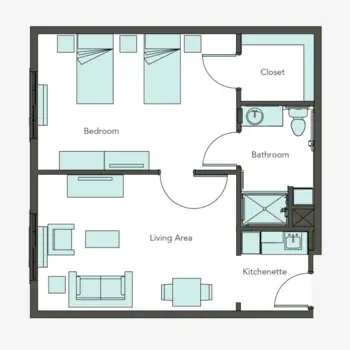 Floorplan of Aegis Living of Queen Anne at Rodgers Park, Assisted Living, Seattle, WA 1