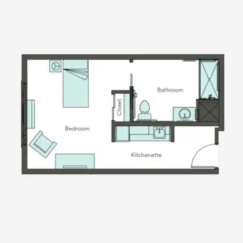Floorplan of Aegis Living of Queen Anne at Rodgers Park, Assisted Living, Seattle, WA 3