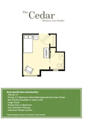 Floorplan of American Orchards Assisted Living, Assisted Living, Gilbert, AZ 5