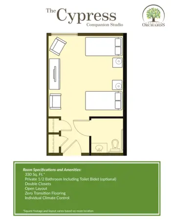 Floorplan of American Orchards Assisted Living, Assisted Living, Gilbert, AZ 7