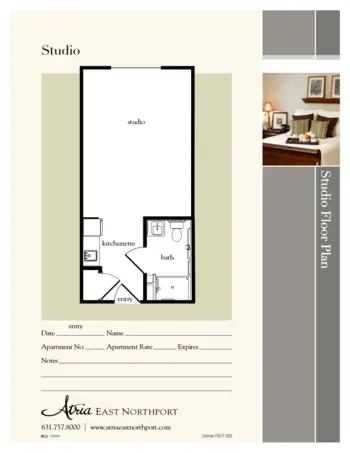 Floorplan of Atria East Northport, Assisted Living, East Northport, NY 2
