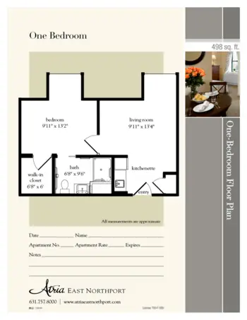 Floorplan of Atria East Northport, Assisted Living, East Northport, NY 5