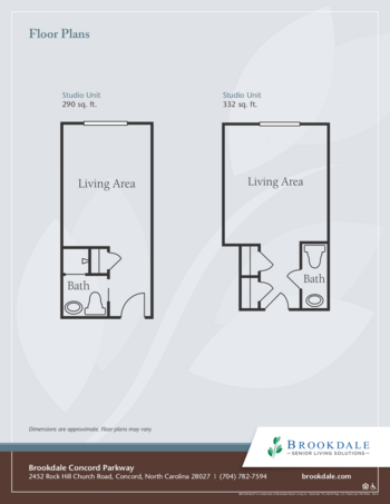 Floorplan of Brookdale Concord Parkway, Assisted Living, Concord, NC 2