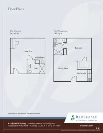 Floorplan of Brookdale Conway, Assisted Living, Conway, SC 1