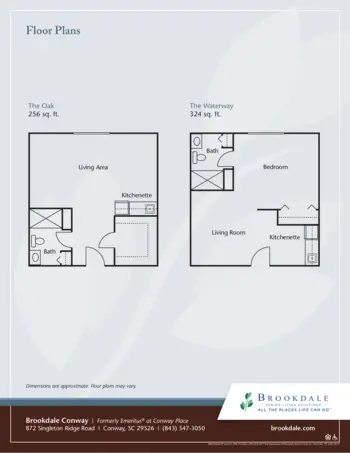 Floorplan of Brookdale Conway, Assisted Living, Conway, SC 2
