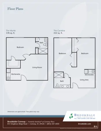 Floorplan of Brookdale Conway, Assisted Living, Conway, SC 3