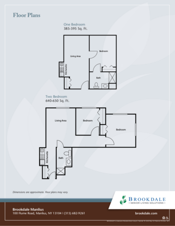 Floorplan of Brookdale Manlius, Assisted Living, Manlius, NY 2