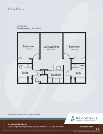 Floorplan of Brookdale Richland, Assisted Living, Richland, WA 6