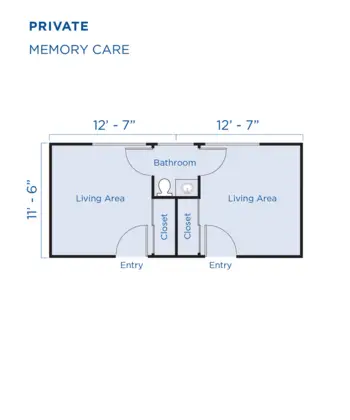 Floorplan of Carlton Senior Living Davis, Assisted Living, Davis, CA 4