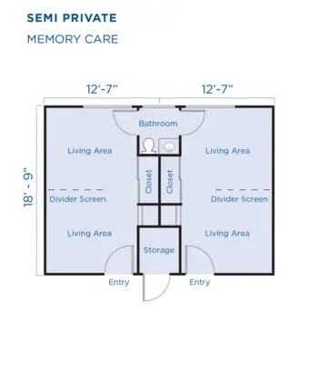 Floorplan of Carlton Senior Living Davis, Assisted Living, Davis, CA 5