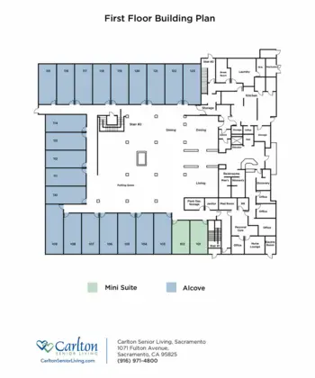 Floorplan of Carlton Senior Living Davis, Assisted Living, Davis, CA 6
