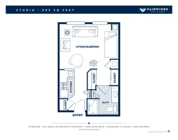 Floorplan of Fairwinds - Ivey Ranch, Assisted Living, Oceanside, CA 3
