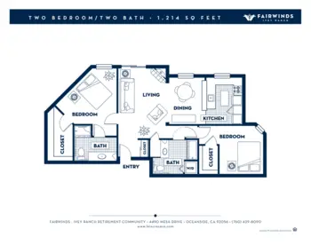 Floorplan of Fairwinds - Ivey Ranch, Assisted Living, Oceanside, CA 5