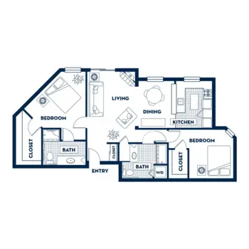 Floorplan of Fairwinds - Ivey Ranch, Assisted Living, Oceanside, CA 6