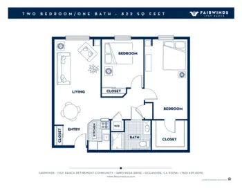Floorplan of Fairwinds - Ivey Ranch, Assisted Living, Oceanside, CA 7