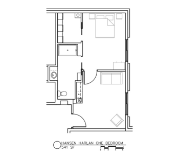 Floorplan of Hansen House - Harlan, Assisted Living, Memory Care, Harlan, IA 1