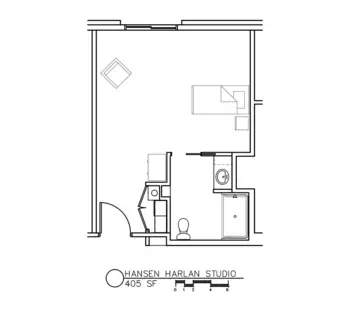 Floorplan of Hansen House - Harlan, Assisted Living, Memory Care, Harlan, IA 2