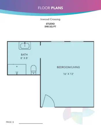 Floorplan of Harvest Home, Assisted Living, Tomball, TX 12