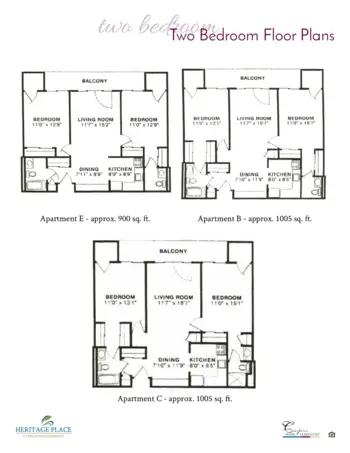 Floorplan of Heritage Place, Assisted Living, Brookfield, WI 4