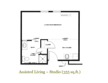 Floorplan of Ingersoll Place, Assisted Living, Schenectady, NY 1