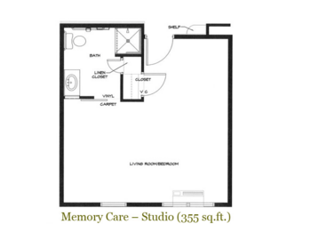 Floorplan of Ingersoll Place, Assisted Living, Schenectady, NY 5