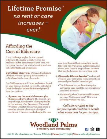Newsletter of Woodland Palms Assisted Living, Assisted Living, Memory Care, Tucson, AZ 1