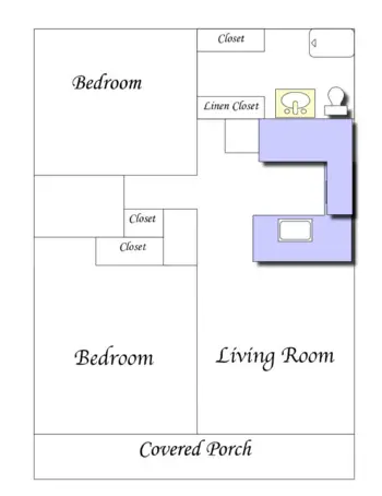 Floorplan of My Father's Retirement Ranch, Assisted Living, Wickenburg, AZ 1