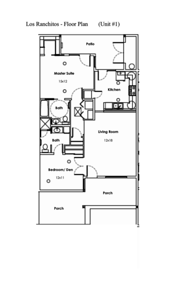 Floorplan of My Father's Retirement Ranch, Assisted Living, Wickenburg, AZ 3