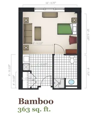 Floorplan of Palmettos of Garden City, Assisted Living, Memory Care, Murrells Inlet, SC 1