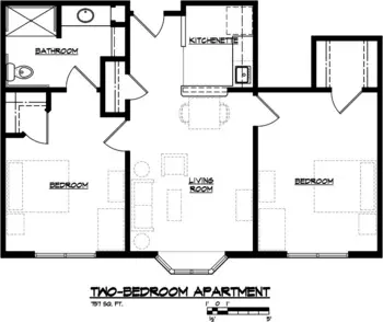 Floorplan of Providence Place, Assisted Living, Woodward, OK 3