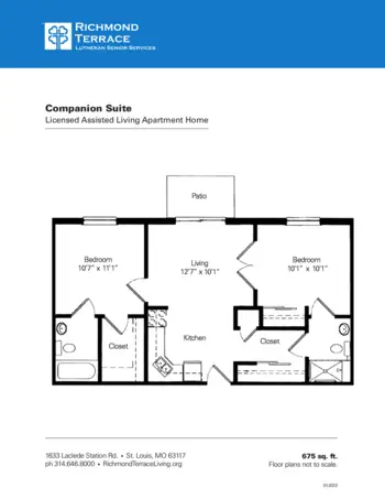 Floorplan of Richmond Terrace, Assisted Living, Saint Louis, MO 7